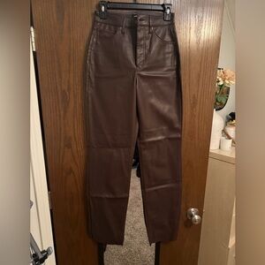 Express Brown Straight Leg Pants